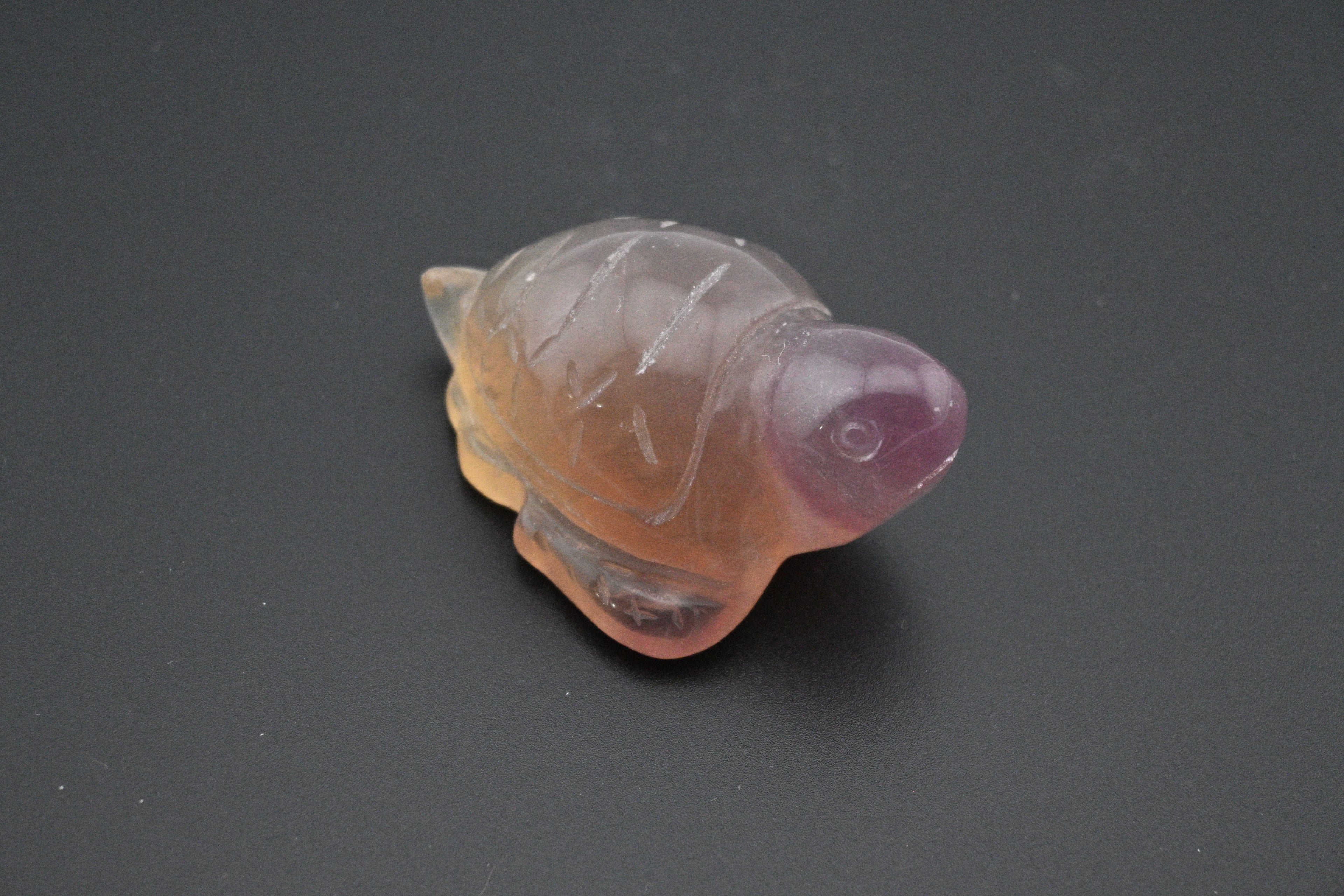Fluorite Turtle Carving – Handcrafted Gemstone Sculpture