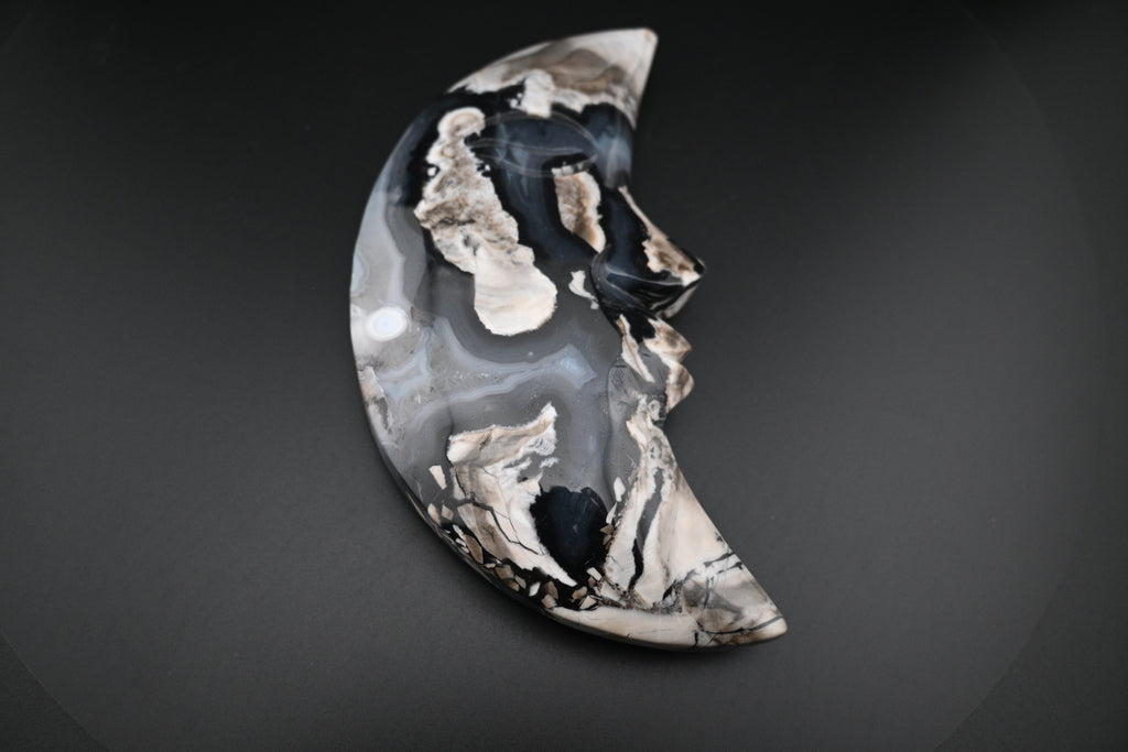 Volcano Agate Moon