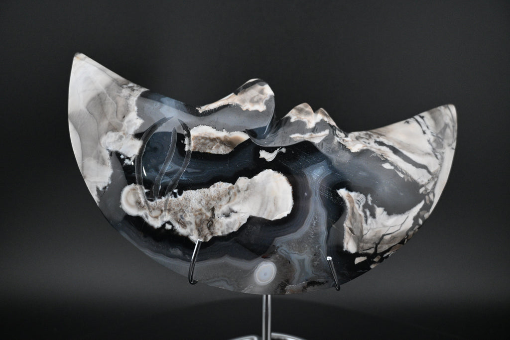 Volcano Agate Moon