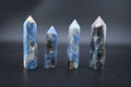Blue Kyanite Towers- Elegant Six-Sided Shimmering Stone