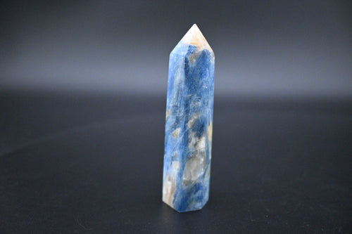 Blue Kyanite Towers- Elegant Six-Sided Shimmering Stone