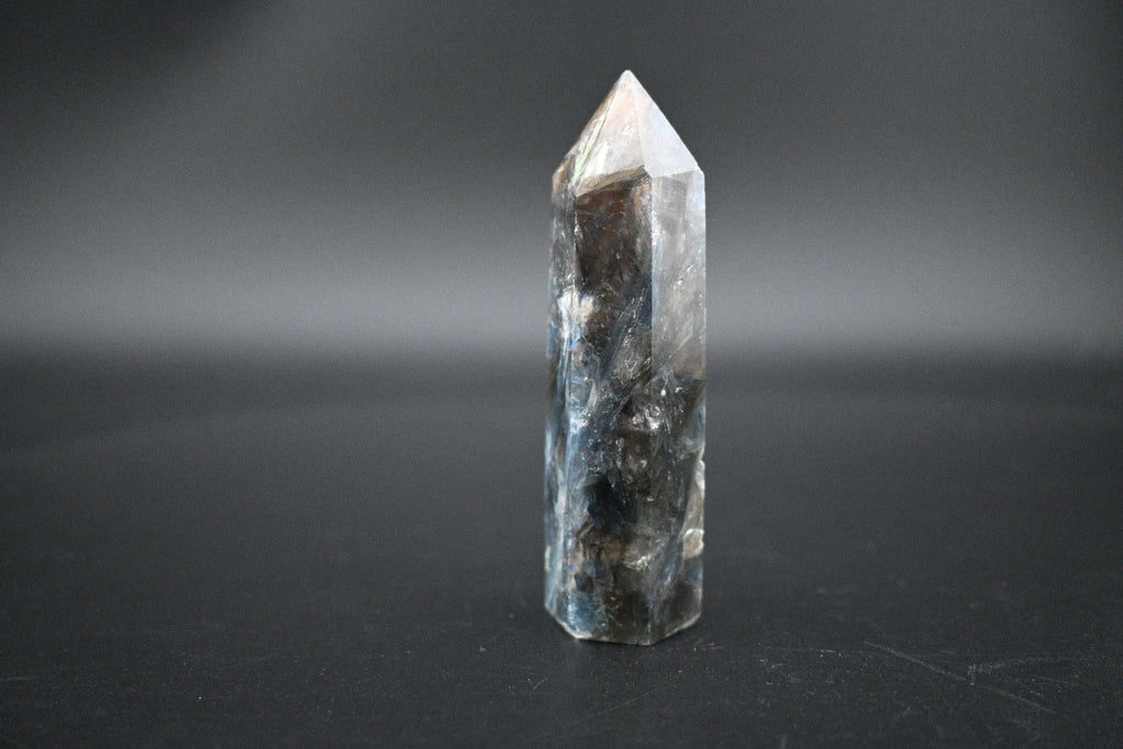 Blue Kyanite Towers- Elegant Six-Sided Shimmering Stone