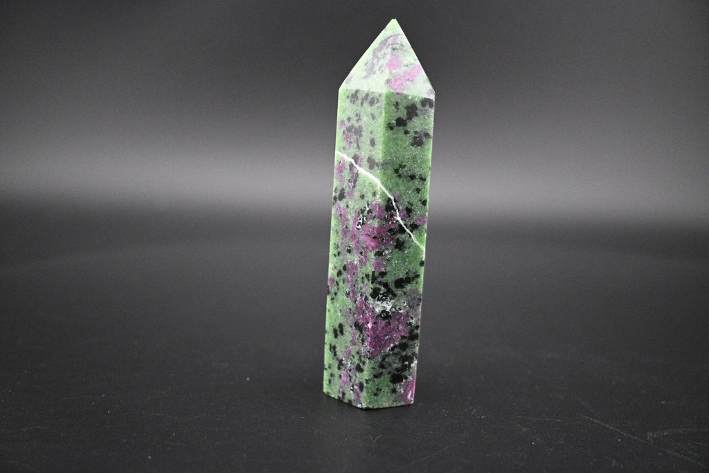 Ruby Zoisite Towers - Hexagonal and UV Reactive