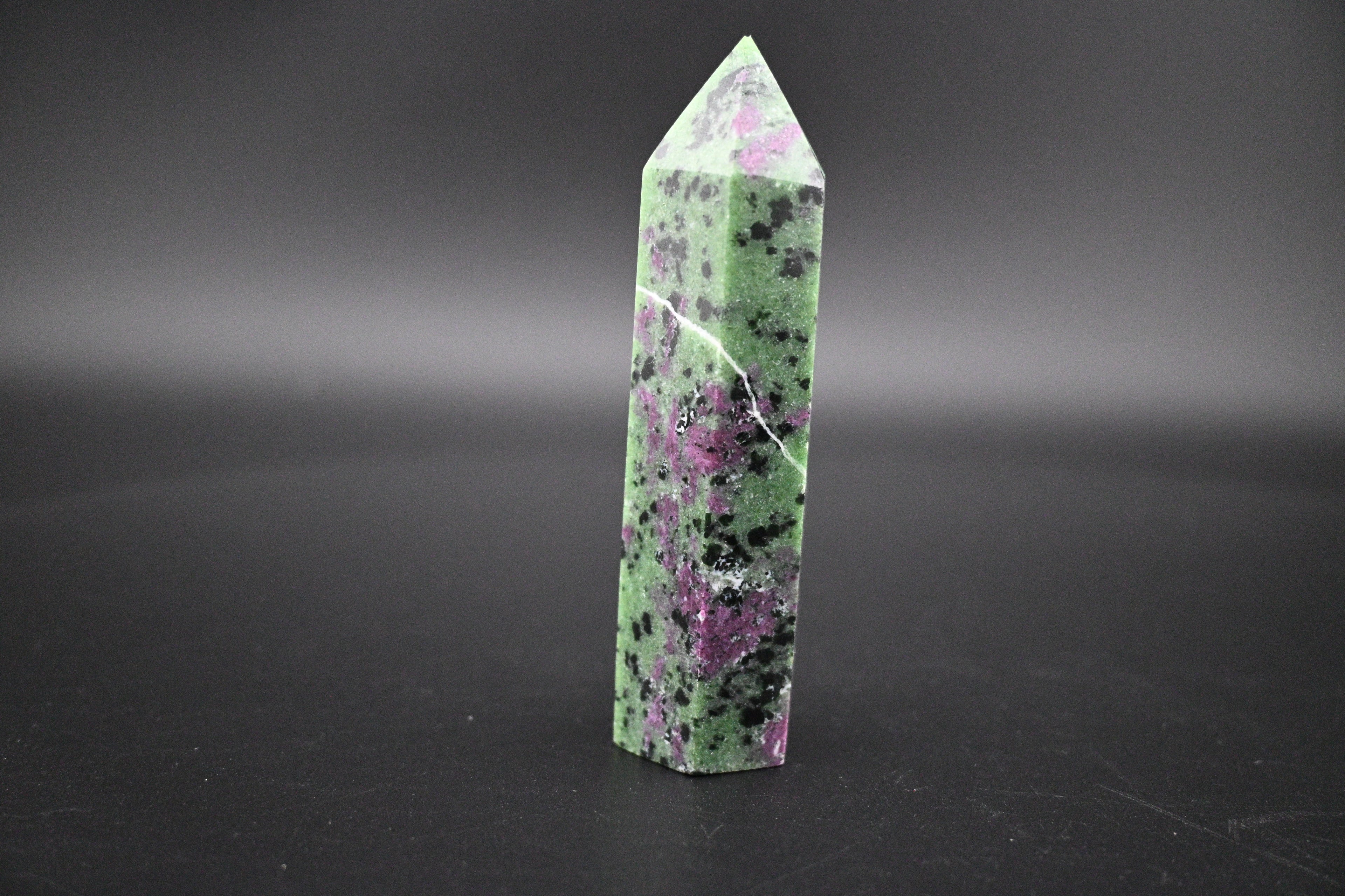 Ruby Zoisite Towers - Hexagonal and UV Reactive