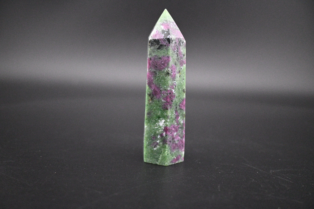 Ruby Zoisite Towers - Hexagonal and UV Reactive