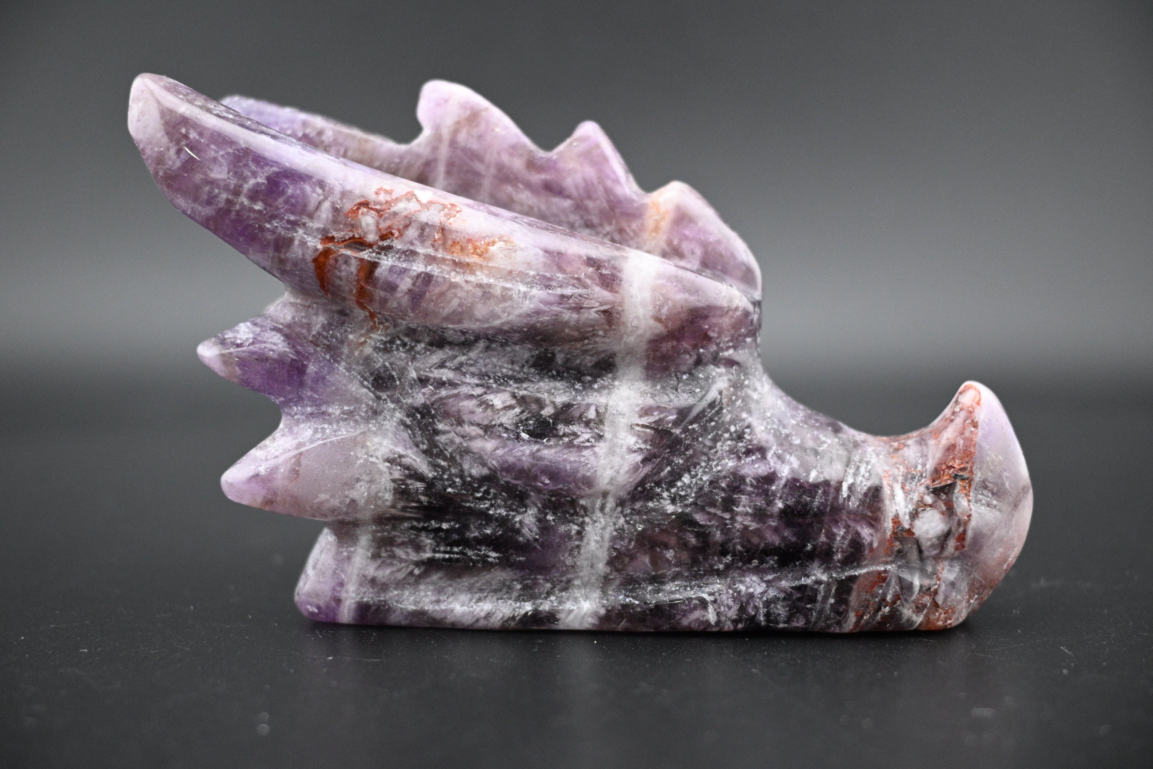 Amethyst Dragon Head