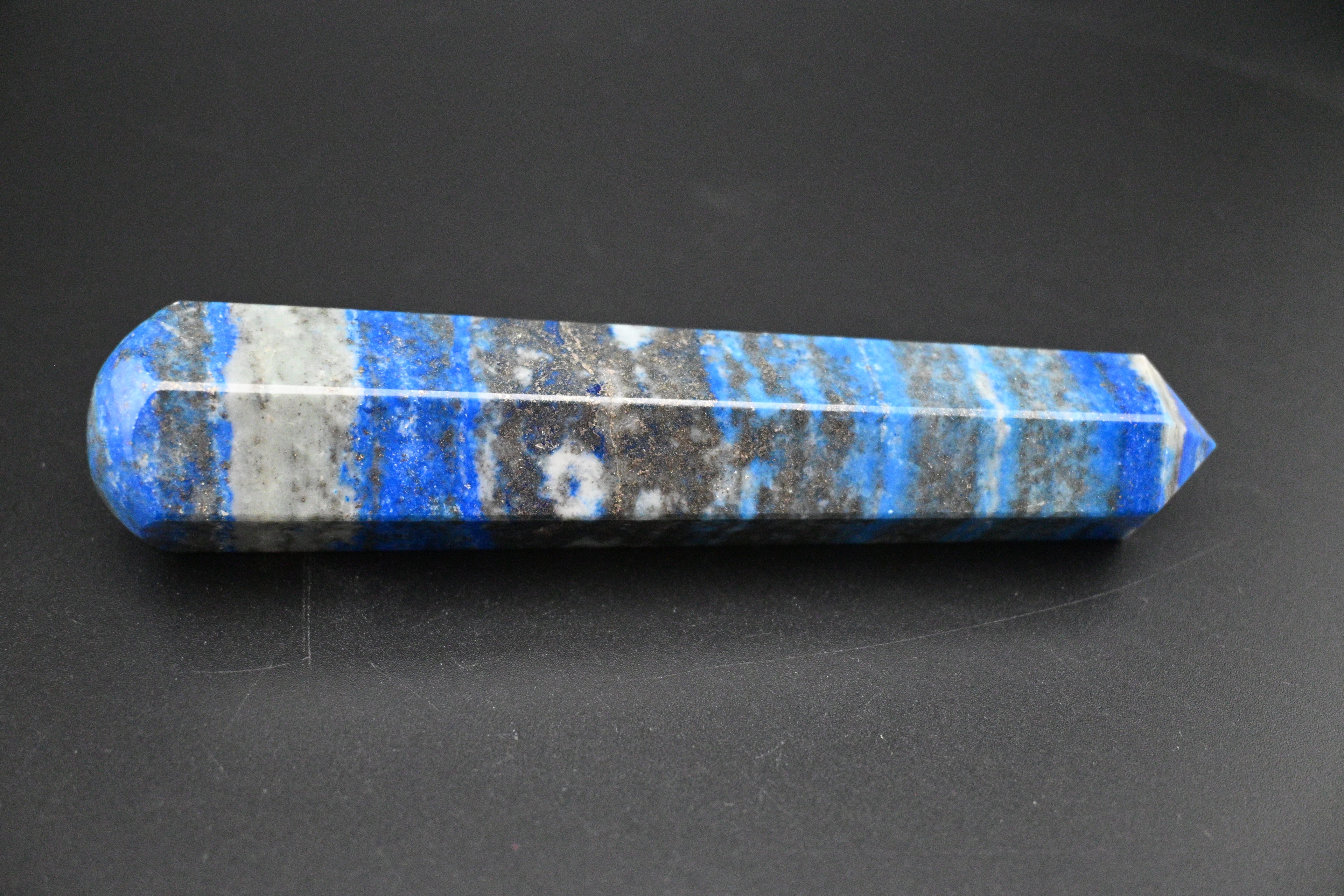 Lapis Lazuli Wand - UV Reactive