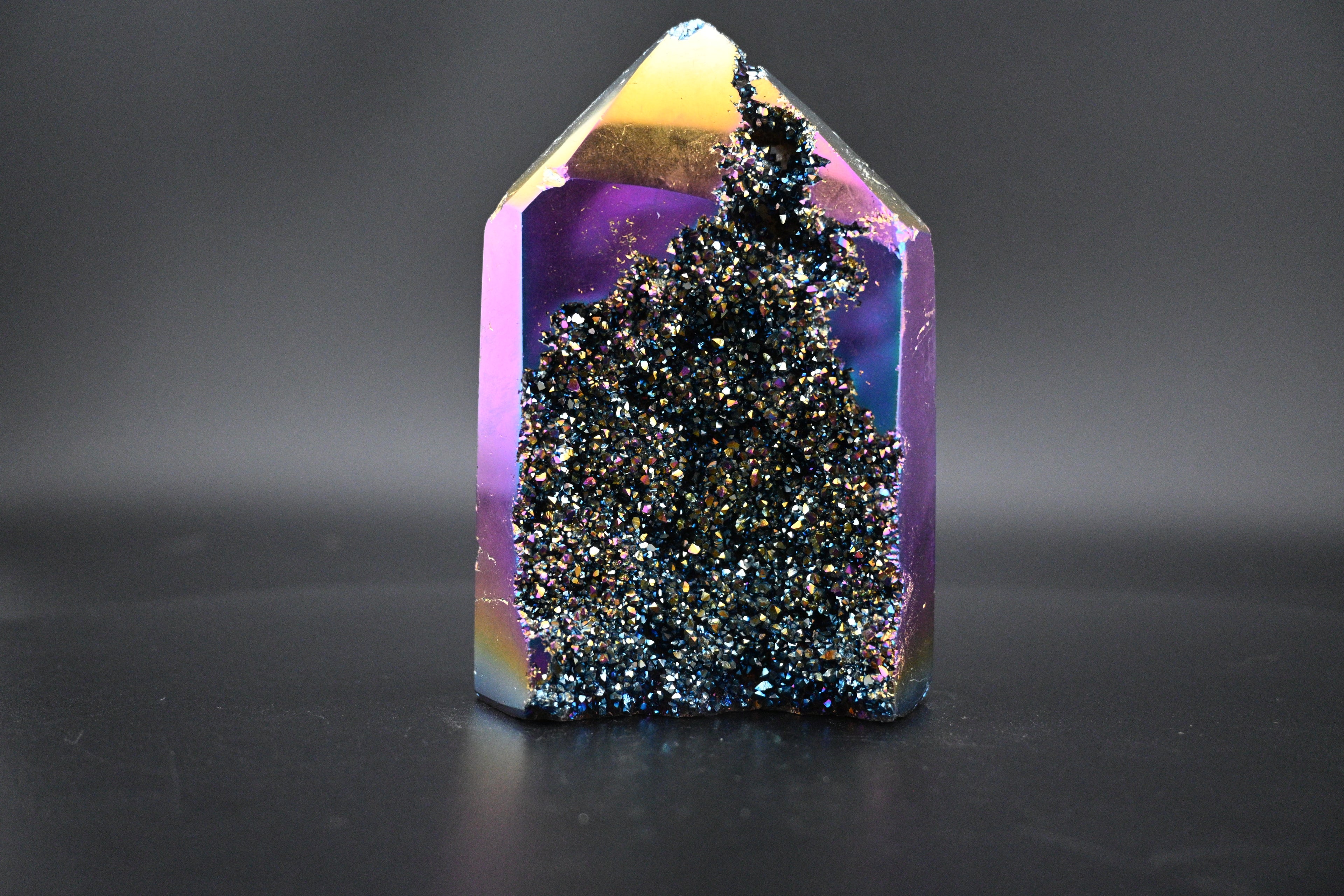 Titanium Aura Druzy Tower