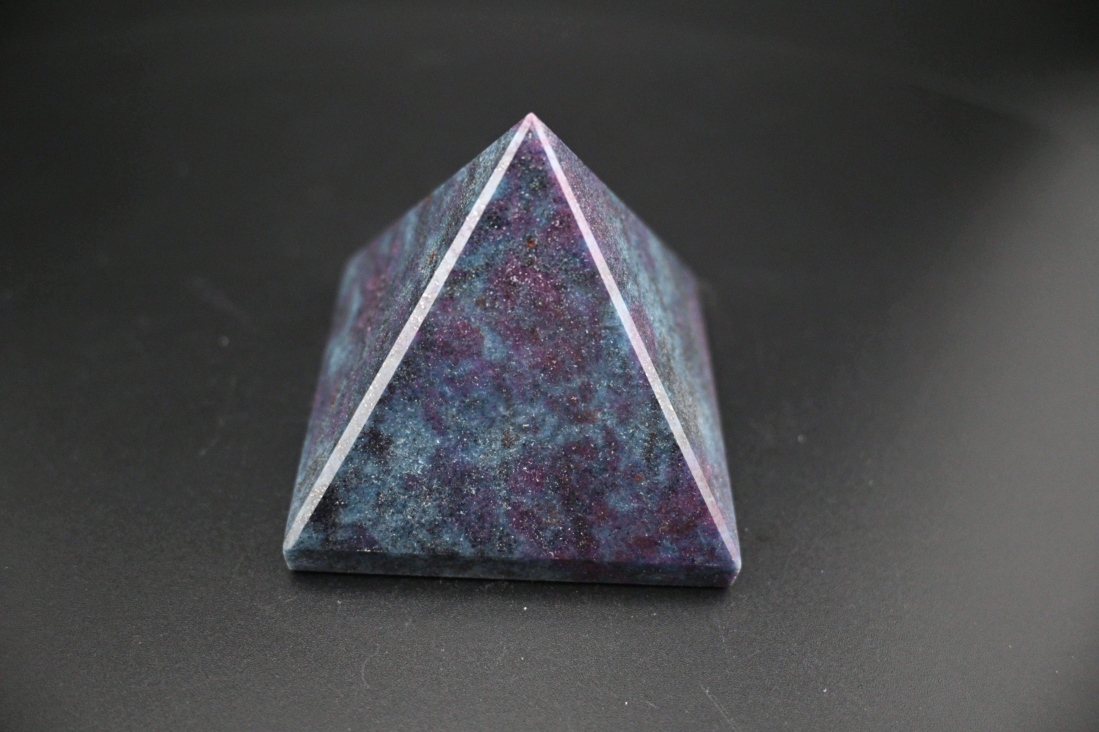 Ruby in Kyanite Pyramid