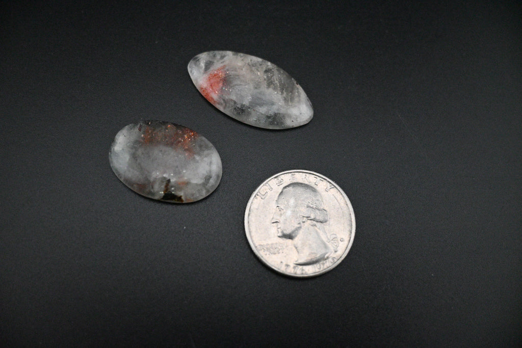 Aquamarine and Sunstone Cabochon