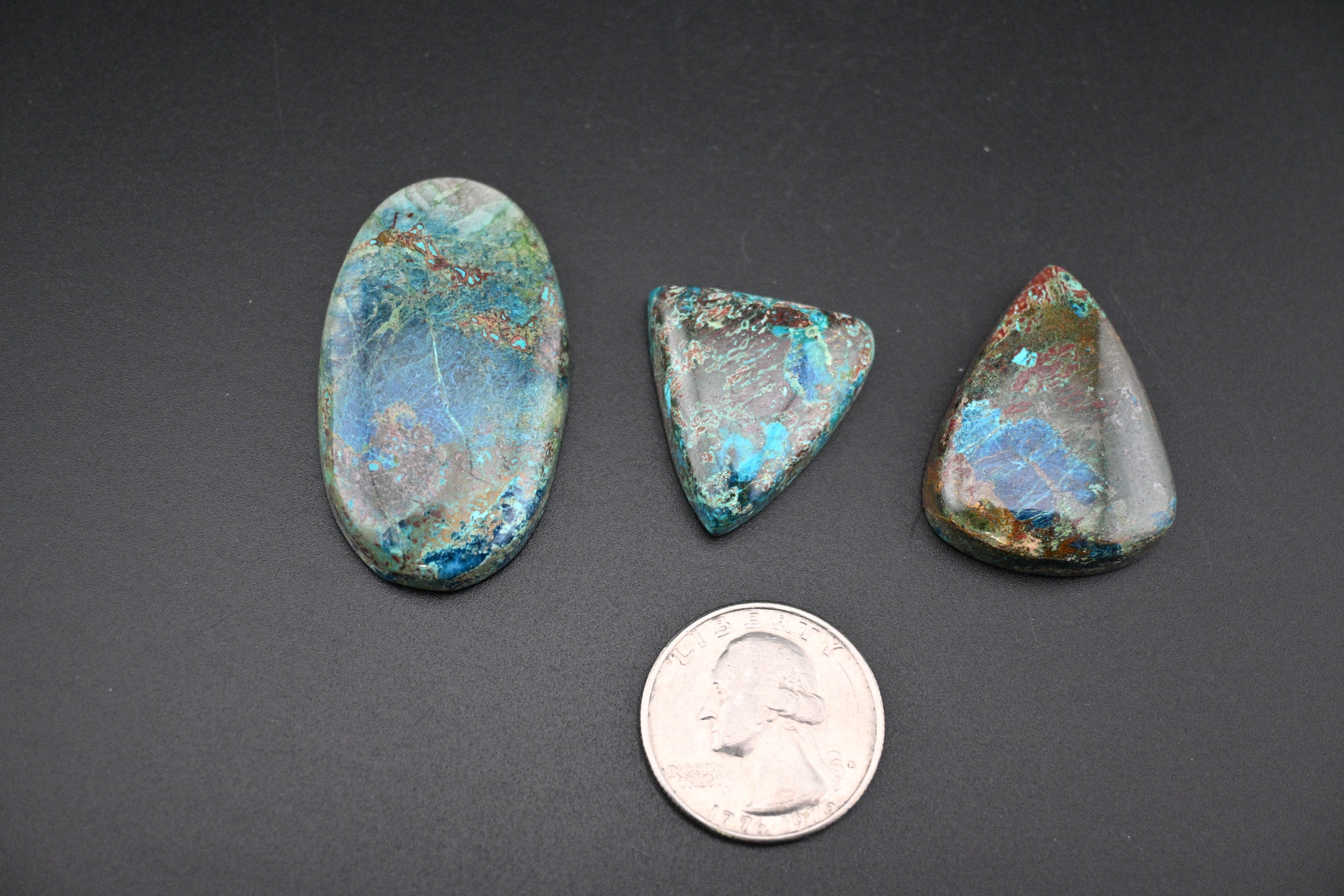 Azurite and Chrysocolla Cabochon