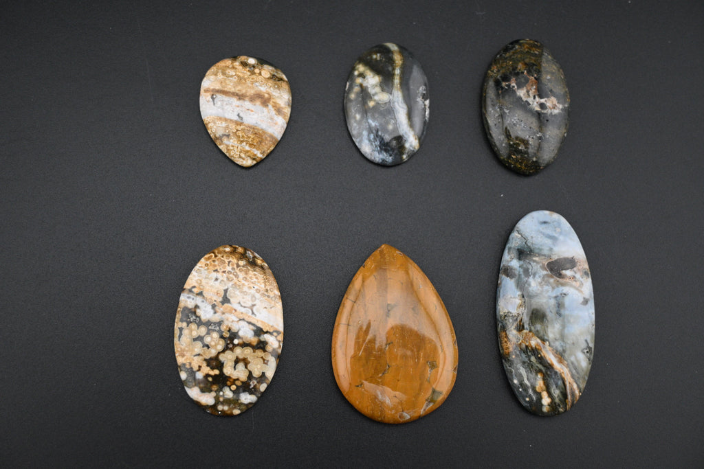 Orbicular Jasper Cabochons from Madagascar
