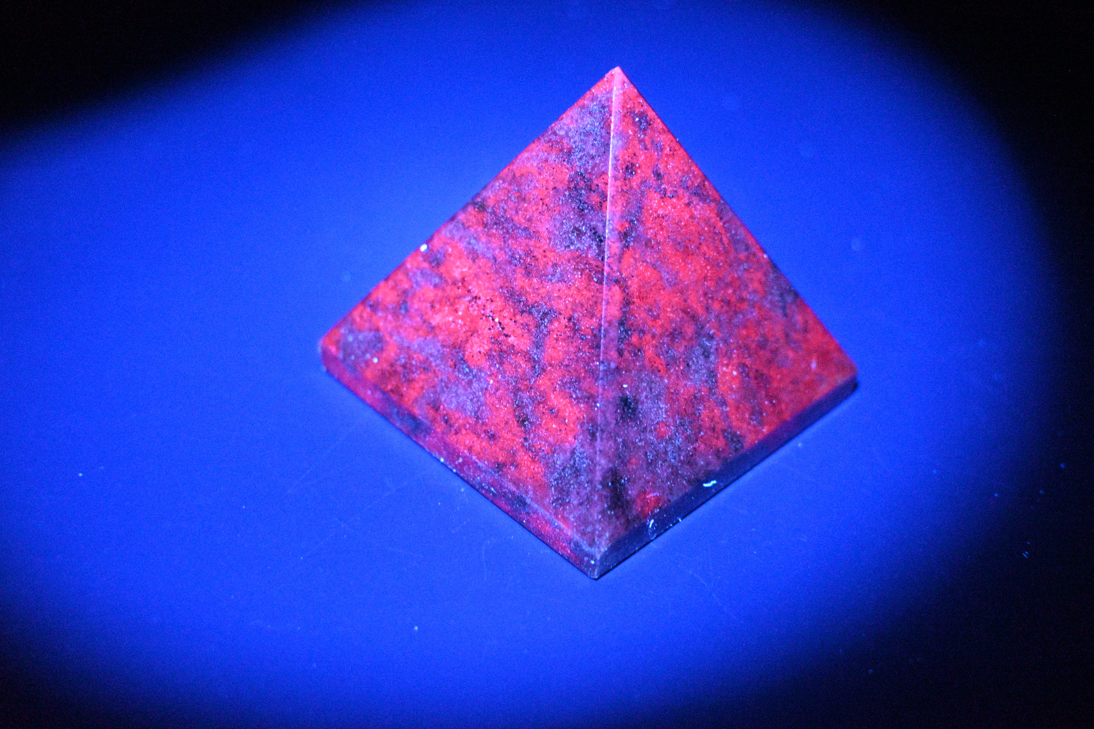 Ruby in Kyanite Pyramid