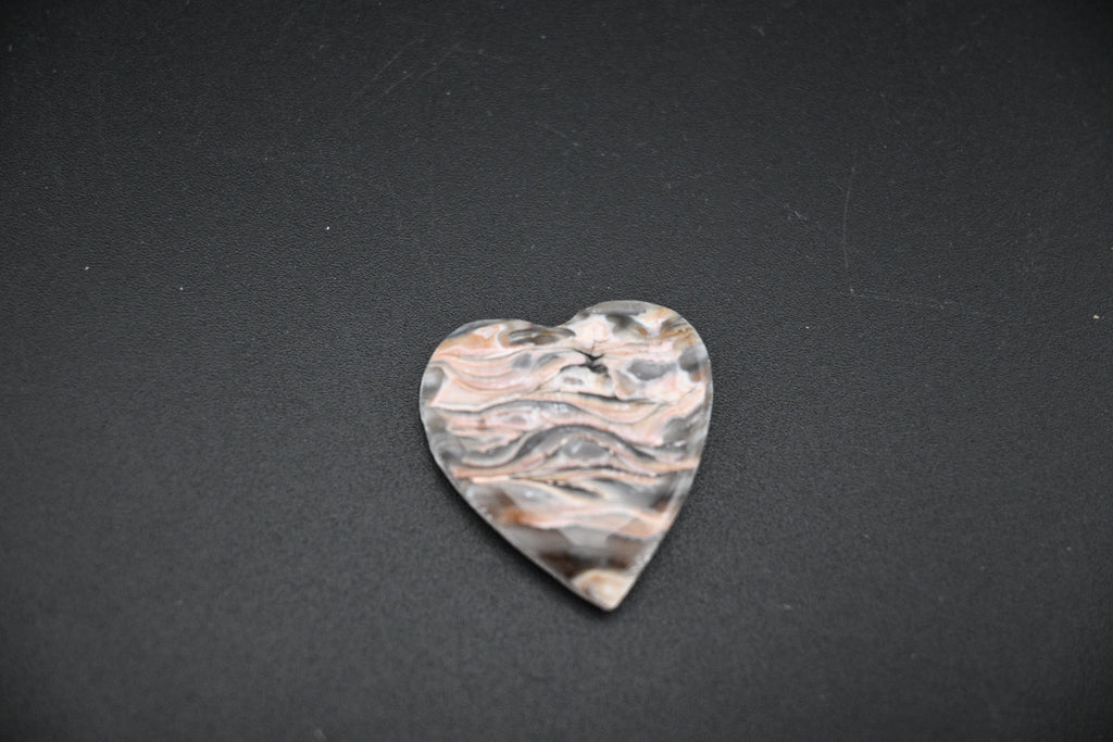 Agate Rosette Heart
