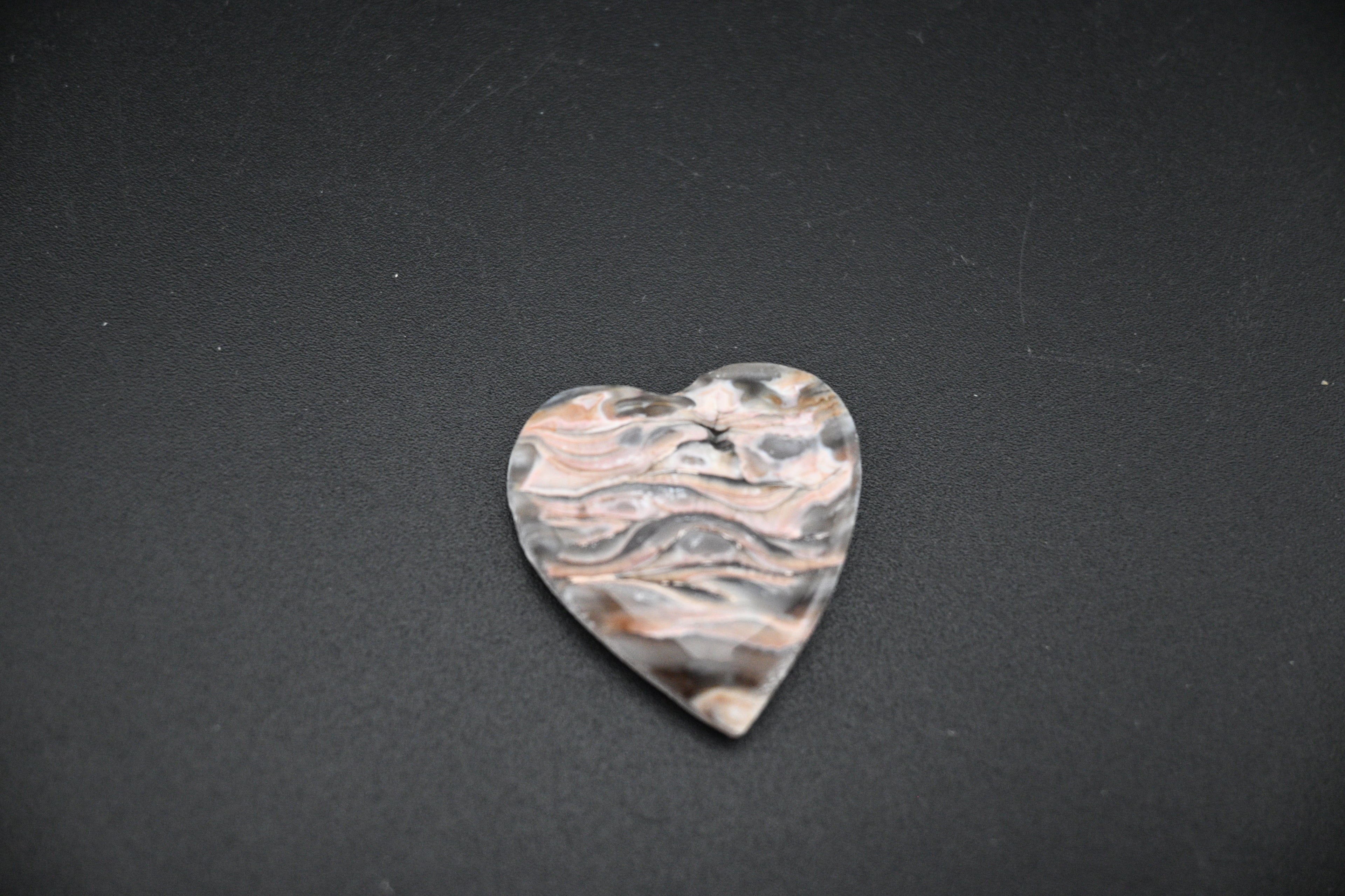 Agate Rosette Heart