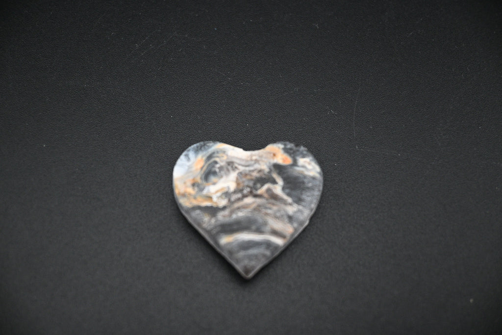 Agate Rosette Heart