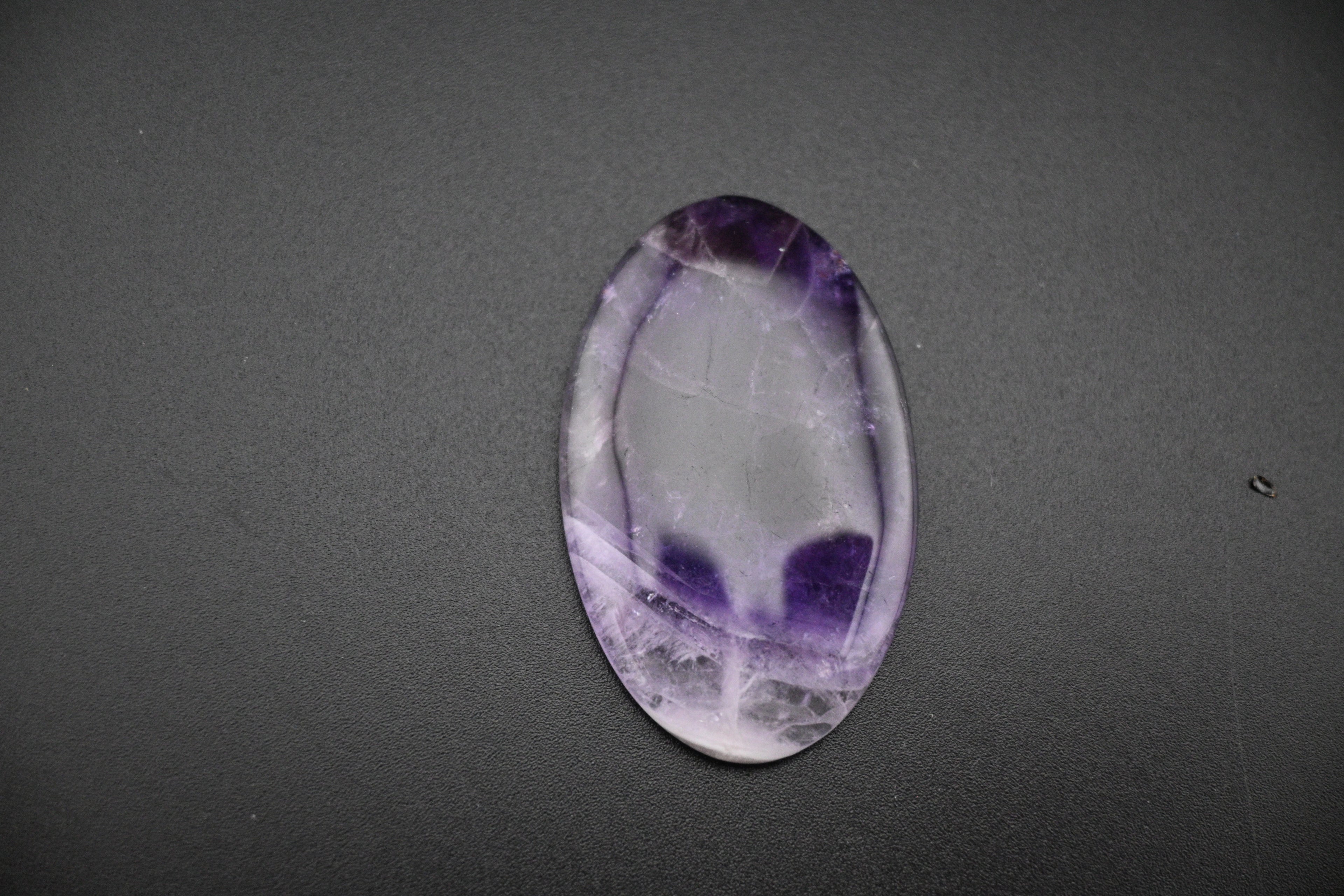 Chevron Amethyst Cabochon