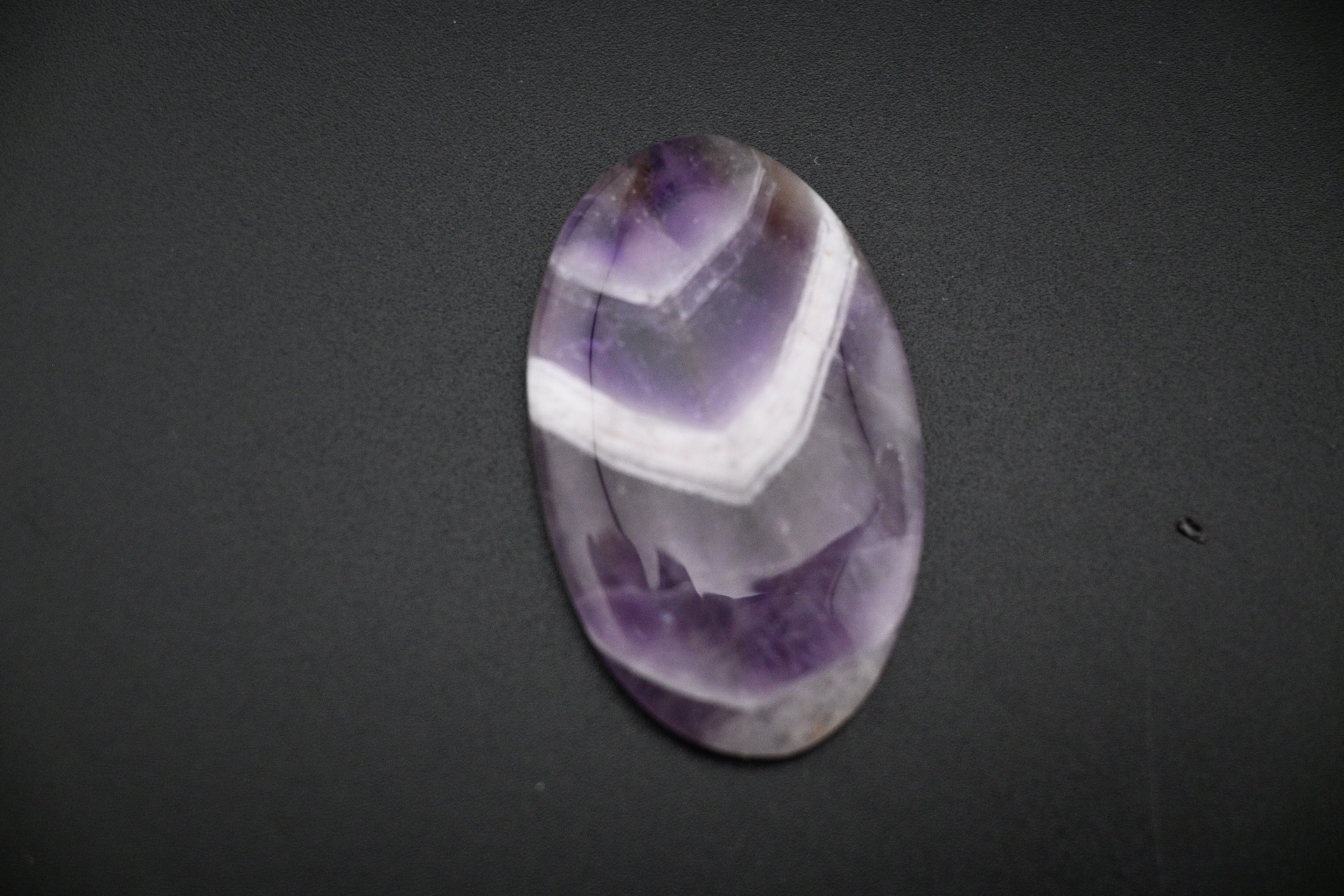 Chevron Amethyst Cabochon