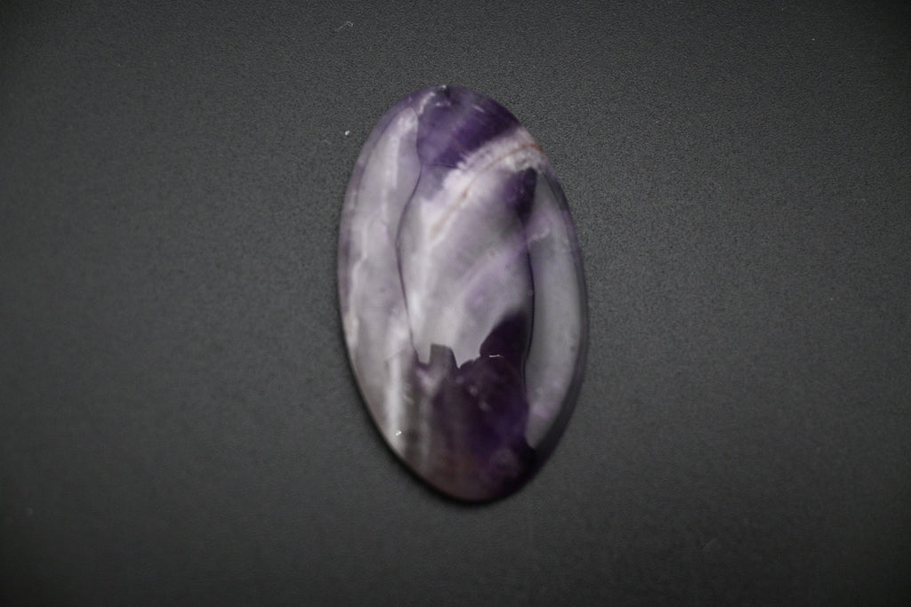 Chevron Amethyst Cabochon