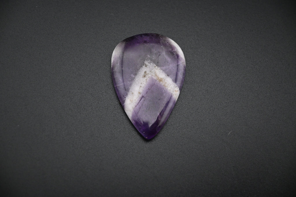 Chevron Amethyst Cabochon