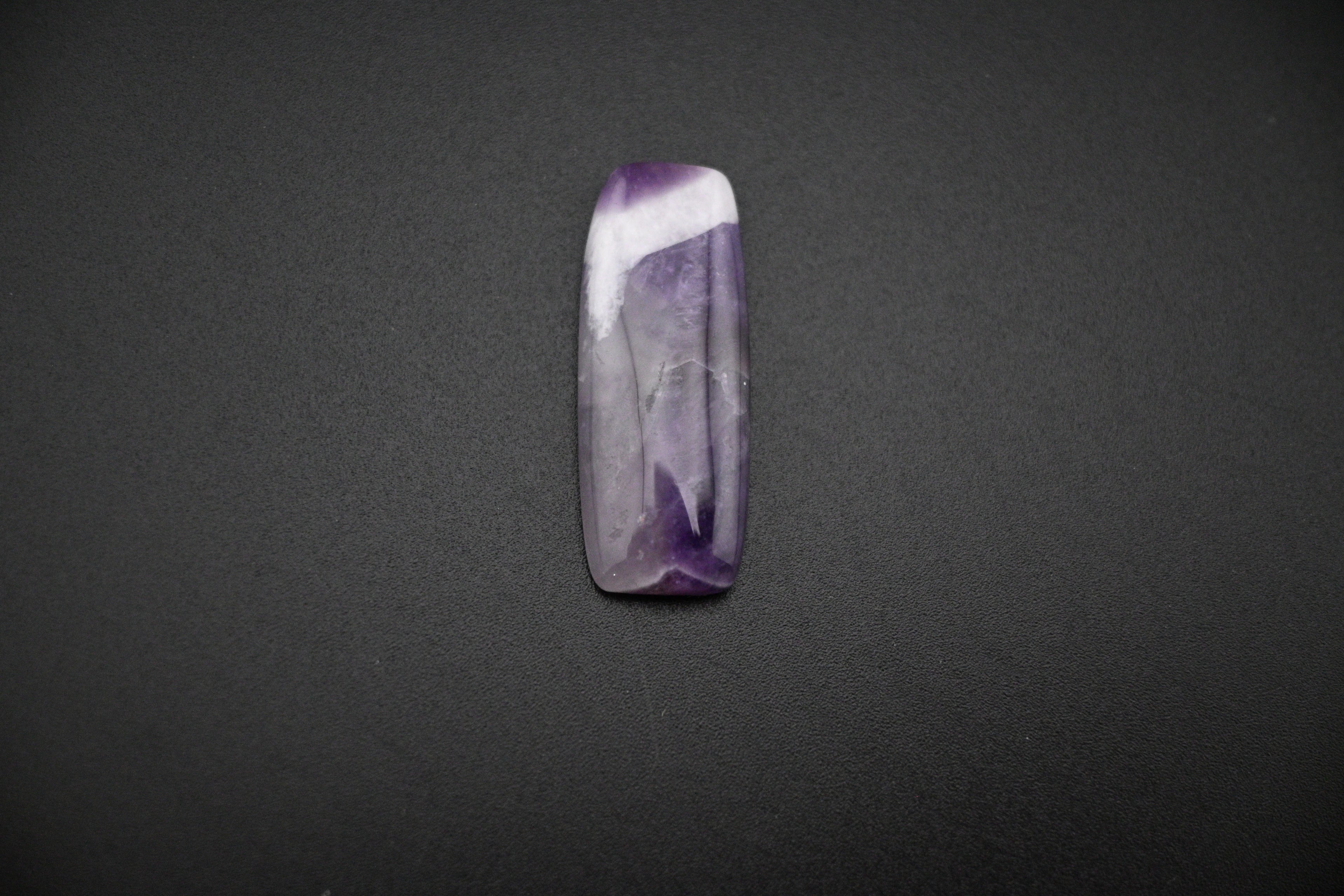Chevron Amethyst Cabochon