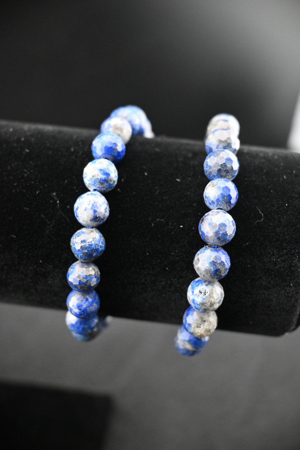 Lapis Lazuli Facet Bead Bracelet