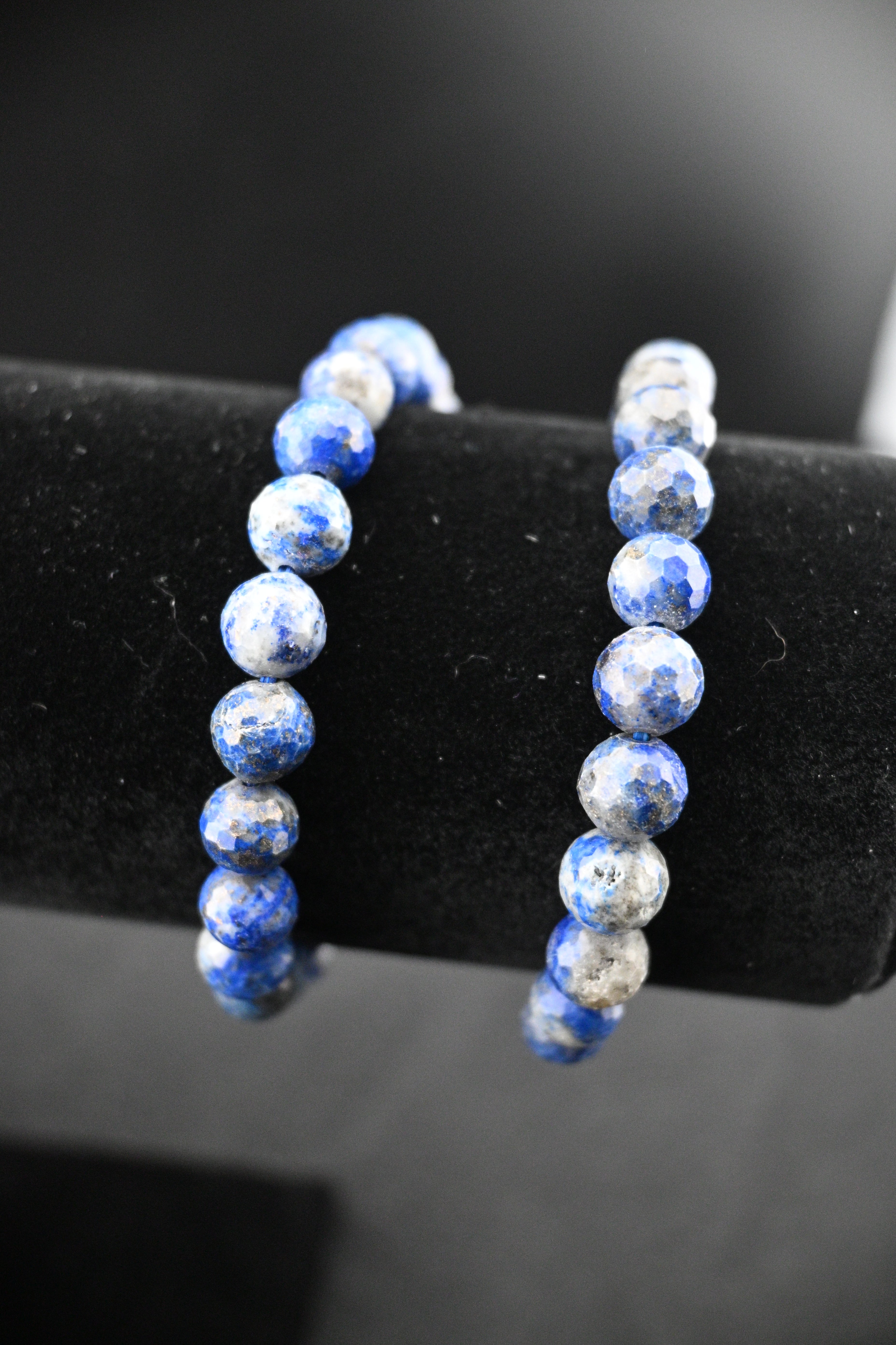Lapis Lazuli Facet Bead Bracelet