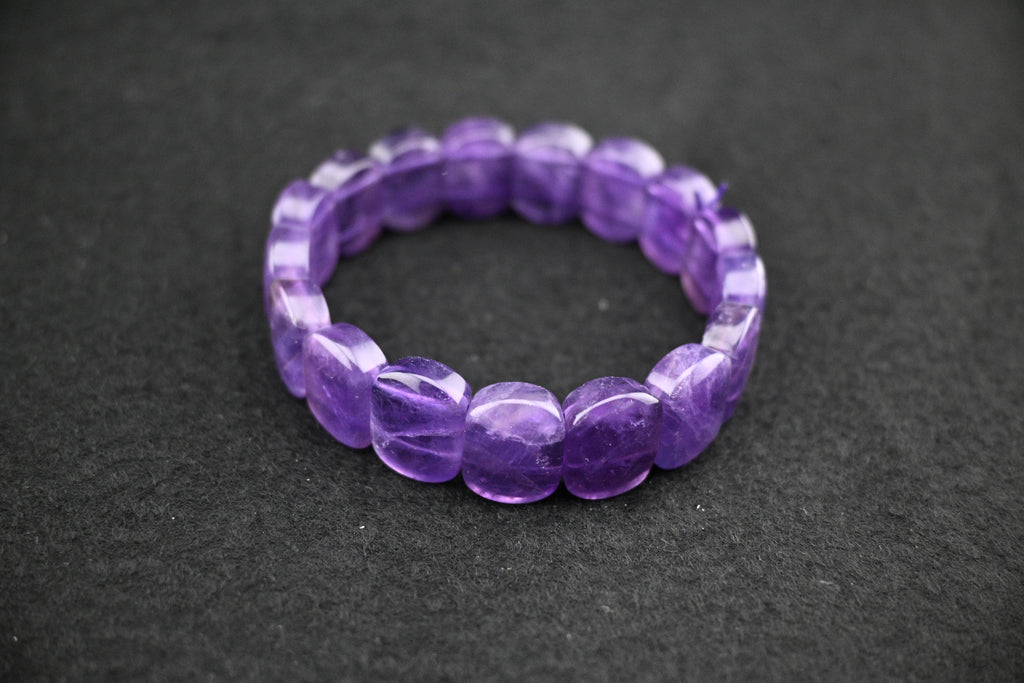 Flat Facet Amethyst Bracelet