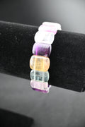 Flat Rainbow Fluorite Bracelet