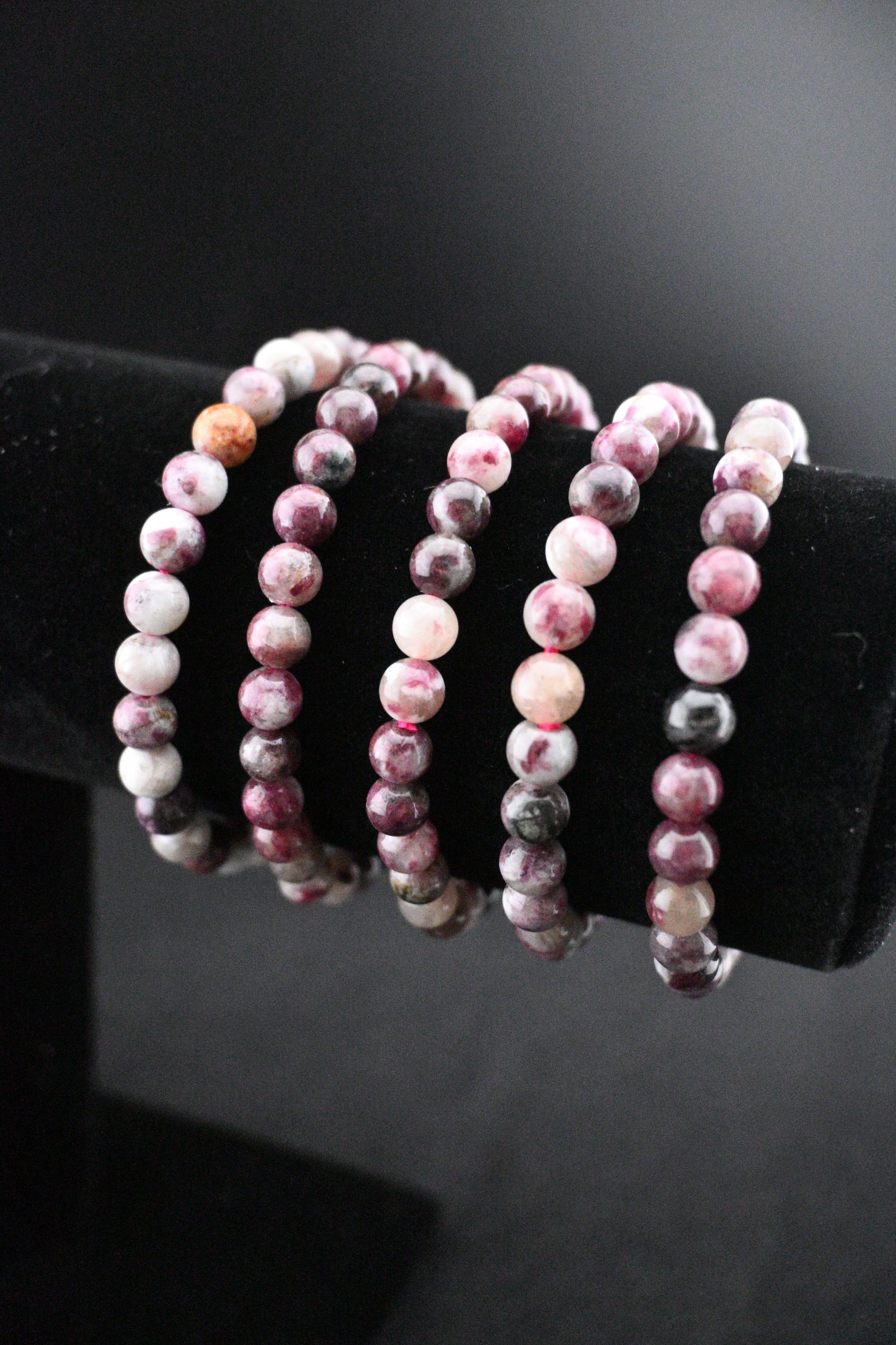 6mm Pink Tourmaline Bracelet