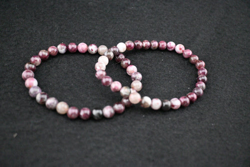 6mm Pink Tourmaline Bracelet