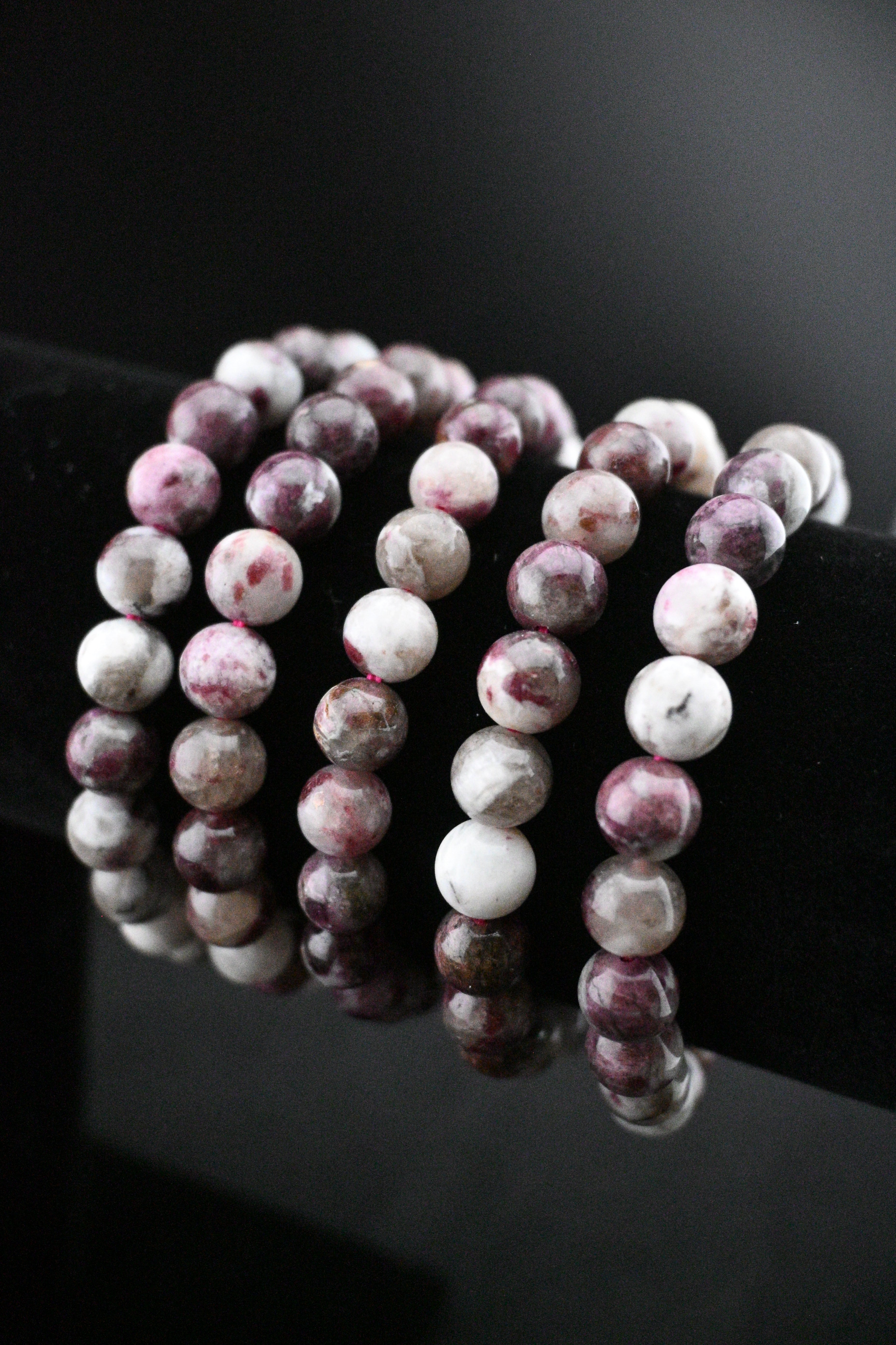 8mm Pink Tourmaline Bracelet