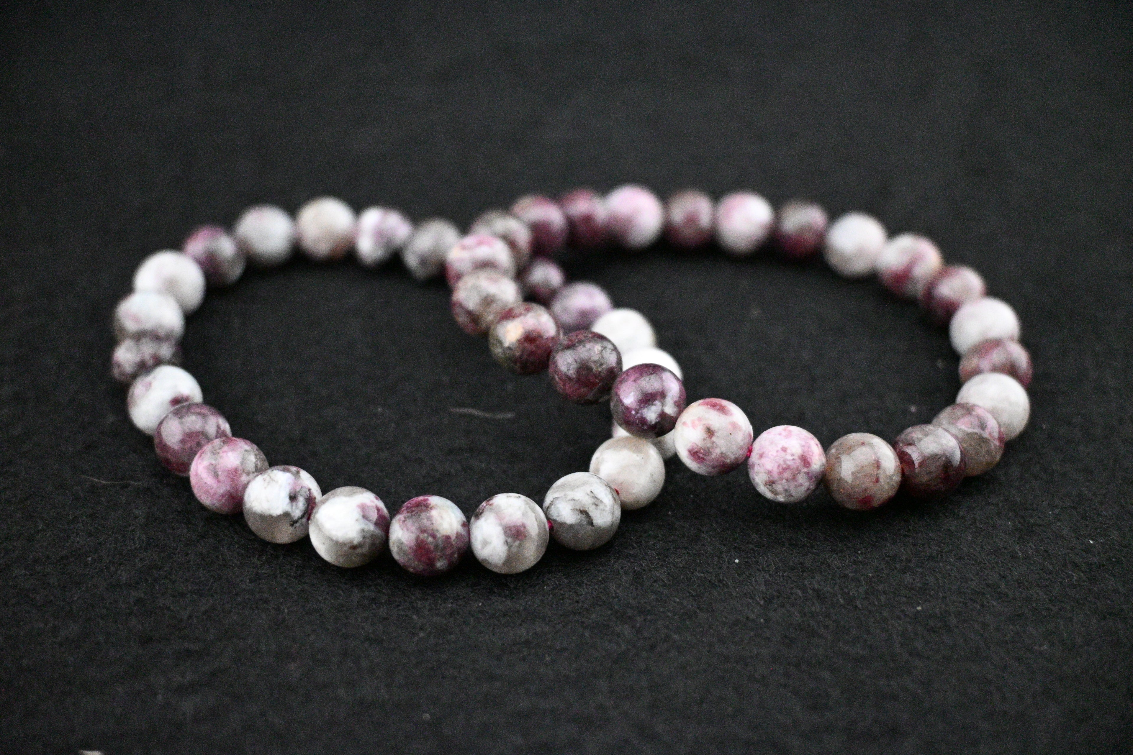 8mm Pink Tourmaline Bracelet