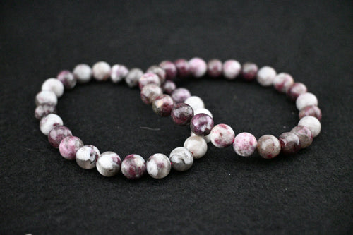 8mm Pink Tourmaline Bracelet