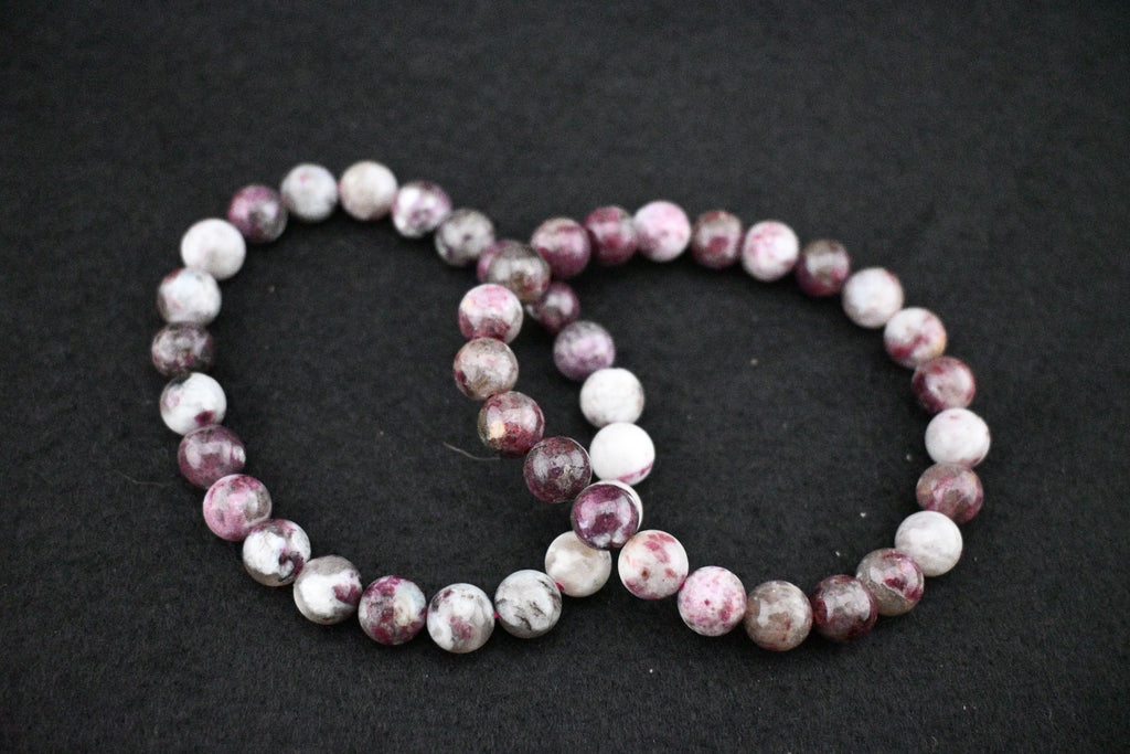 8mm Pink Tourmaline Bracelet